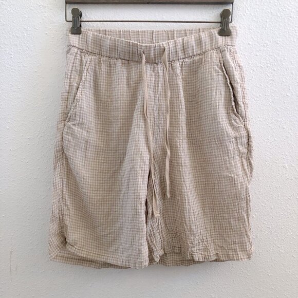 EILEEN FISHER 100% Organic Linen Bermuda Size XS. - Picture 1 of 8